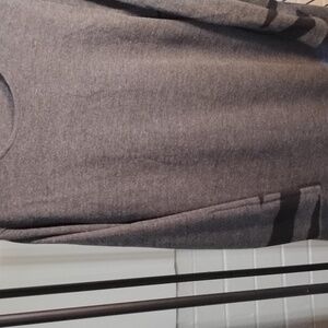 Lennie Woman acrylic knit maxi dress w/matching printed scarf.